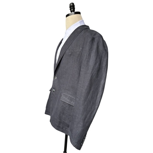 Armani Collezioni unstructured 100% linen mens blazer | 46 - Picture 3 of 16